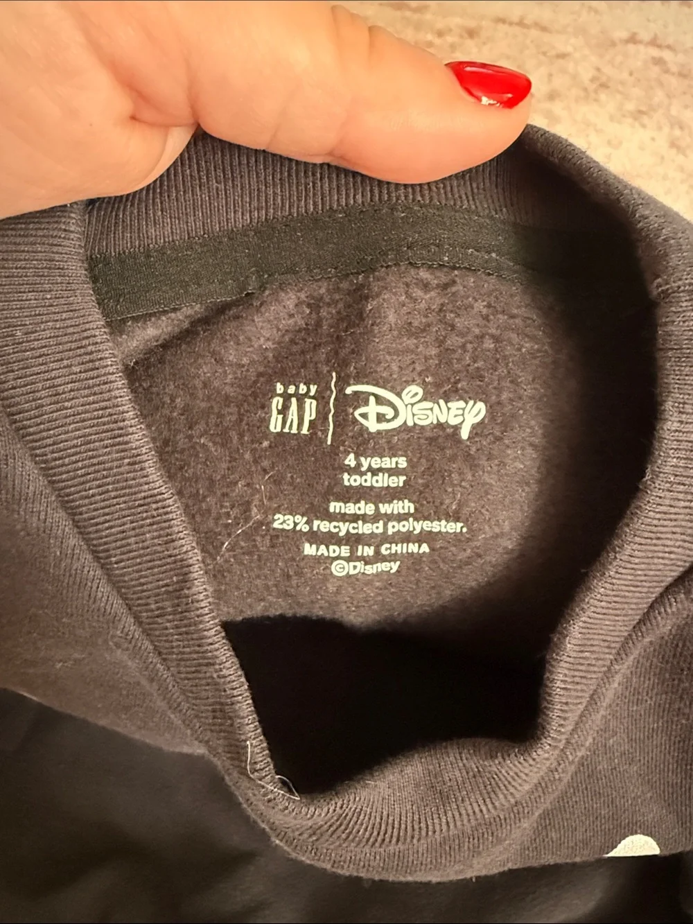 Gap Kids Black 'Booey' Bluey Halloween Sweatshirt - Size 4